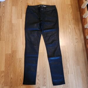 American Eagle Sparkle Shine Stretch Jegging Jeans Black 6